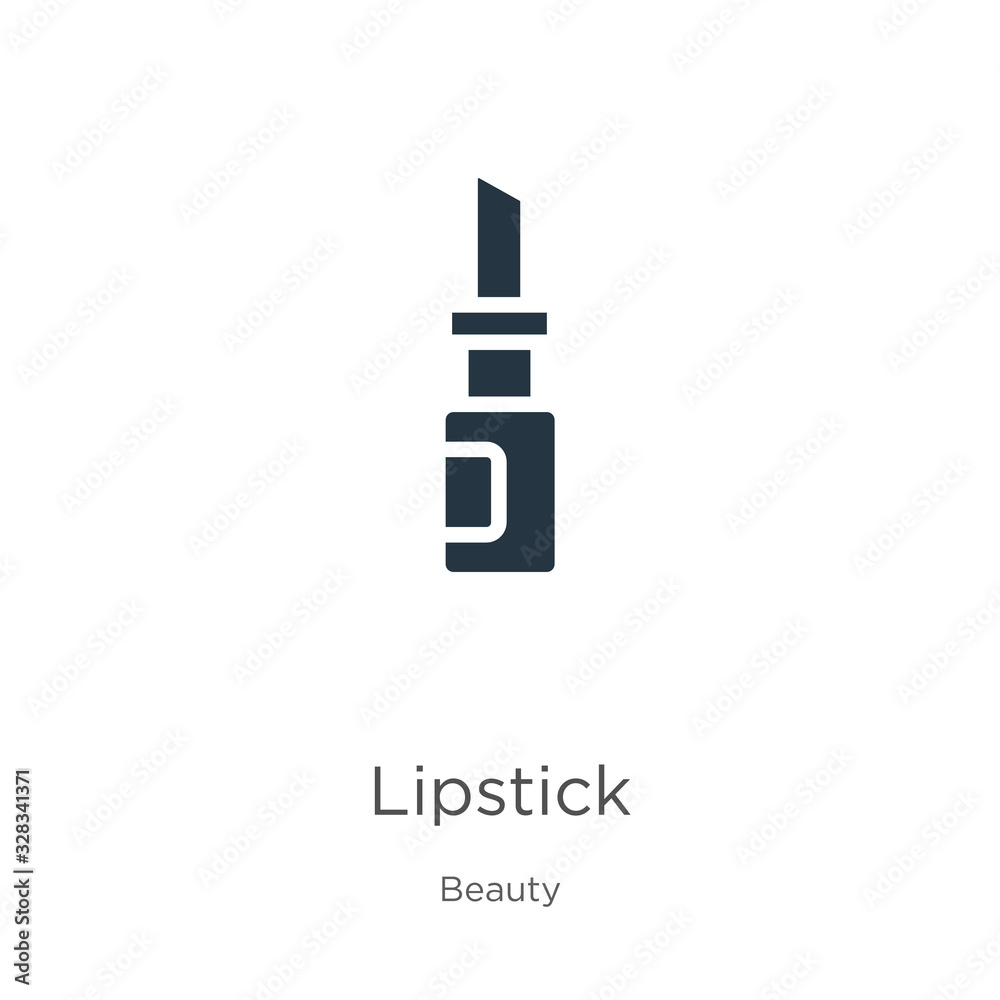 Lipstick icon vector. Trendy flat lipstick icon from beauty collection isolated on white background. Vector illustration can be used for web and mobile graphic design, logo, eps10 Lipstick icon vector. Trendy flat lipstick icon from beauty collection isolated on white background. Vector illustration can be used for web and mobile graphic design, logo, eps10