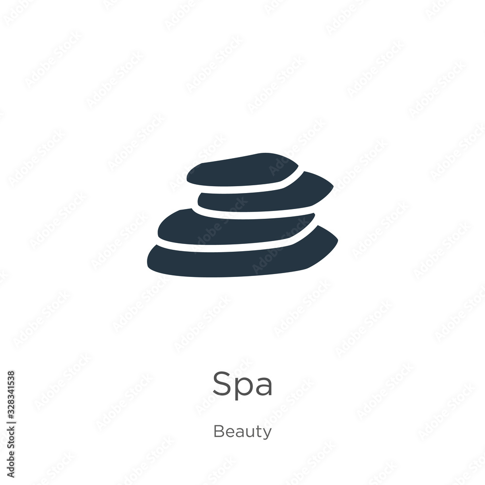 Spa icon vector. Trendy flat spa icon from beauty collection isolated on white background. Vector illustration can be used for web and mobile graphic design, logo, eps10 Spa icon vector. Trendy flat spa icon from beauty collection isolated on white background. Vector illustration can be used for web and mobile graphic design, logo, eps10