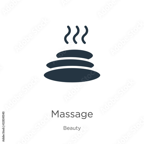 Massage icon vector. Trendy flat massage icon from beauty collection isolated on white background. Vector illustration can be used for web and mobile graphic design, logo, eps10