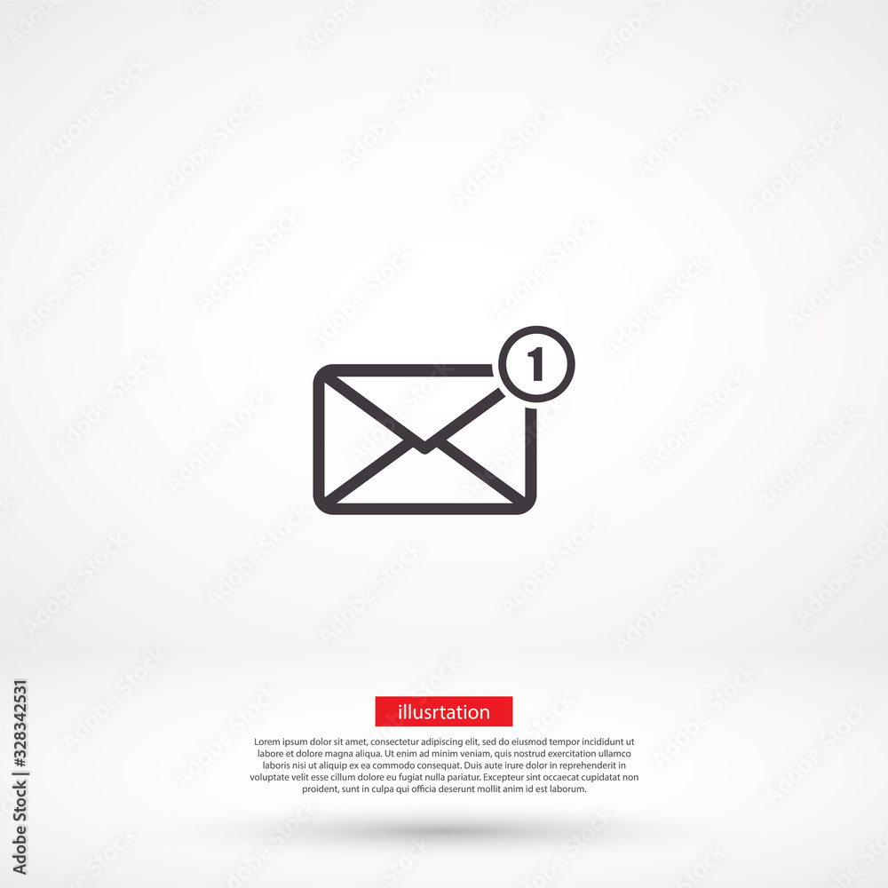 Sms vector icon , lorem ipsum Flat design Sms vector icon , lorem ipsum Flat design