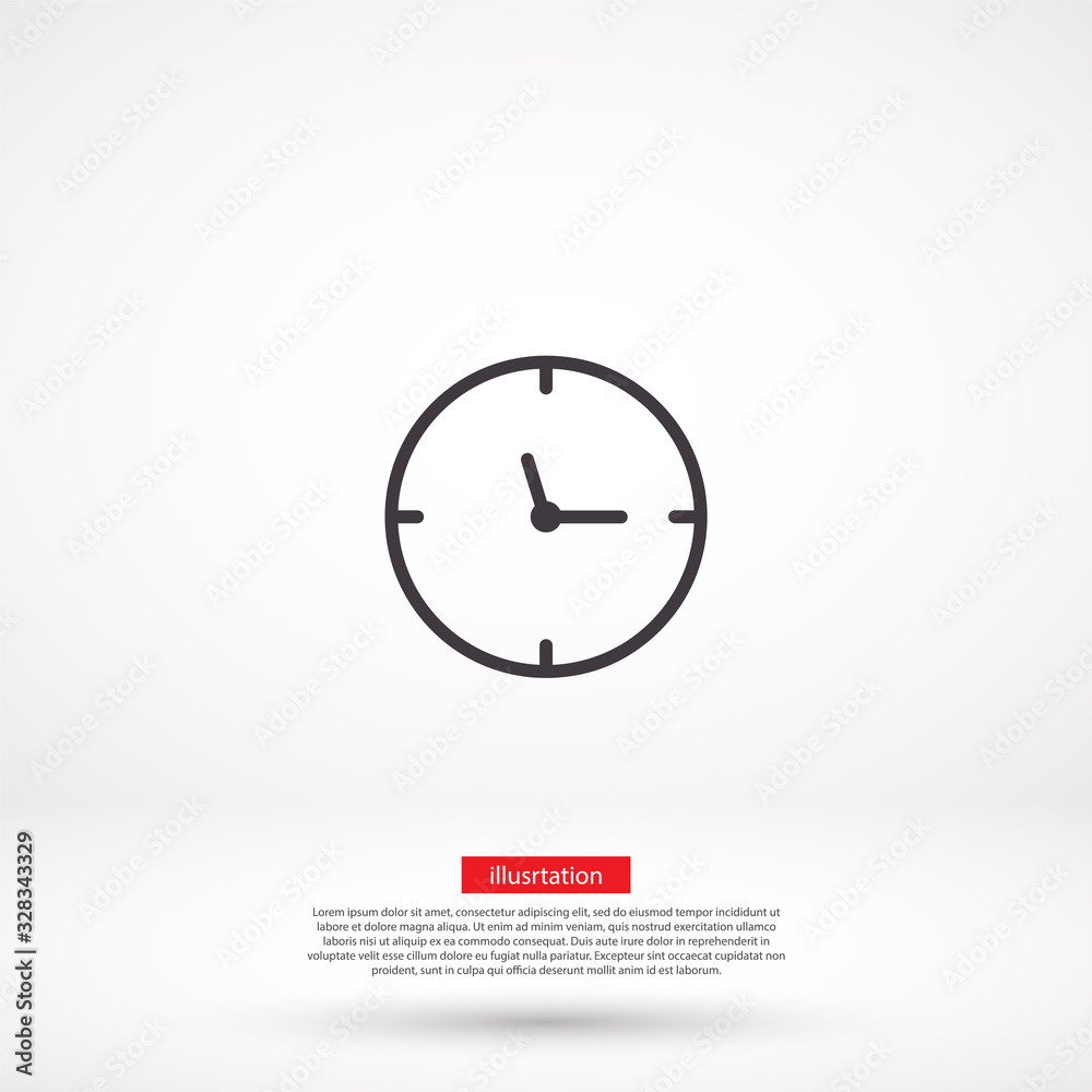 vector icon times , lorem ipsum Flat design vector icon times , lorem ipsum Flat design