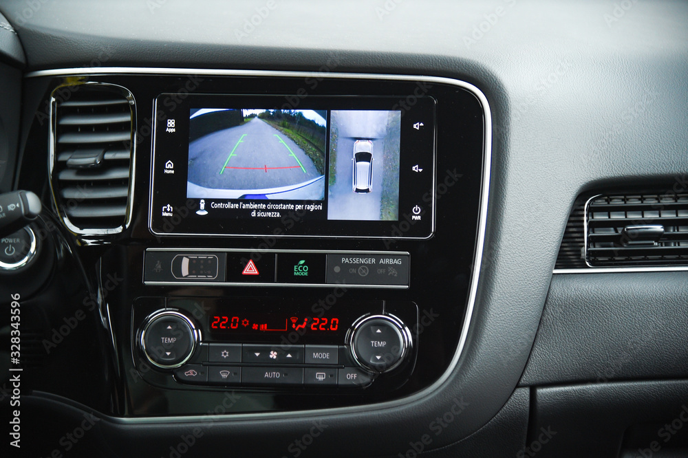 rear camera suv technology drive dashboard