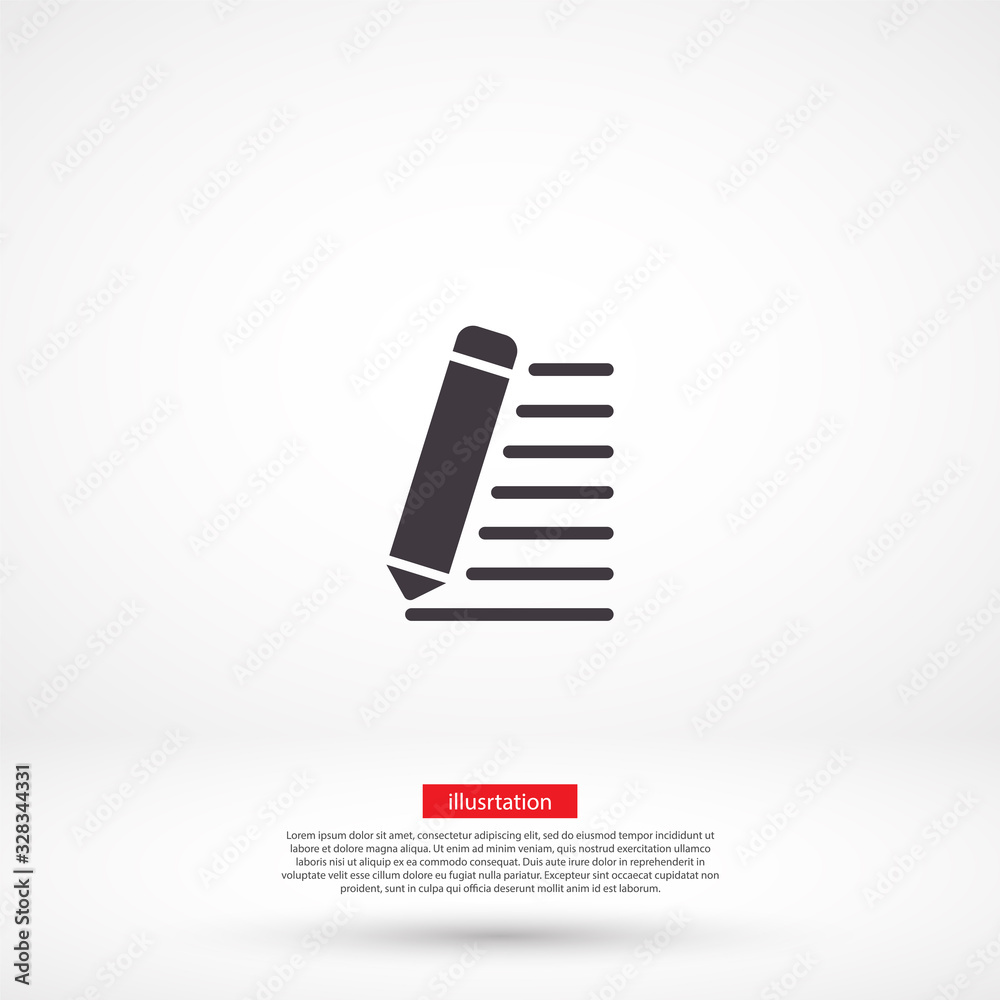 A pen vector icon , lorem ipsum Flat design A pen vector icon , lorem ipsum Flat design
