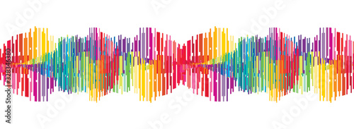 Abstract Colorful Digital Sound Wave Background,technology,earthquake wave and Equalizer line concept,design for music industry,Vector,Illustration.