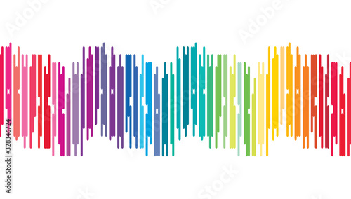 Colorful Digital Sound Wave Background technology earthquake wave and Equalizer line concept design for music industry Vector Illustration.