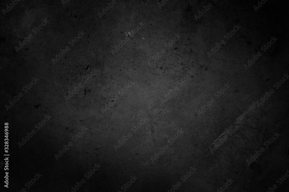 Dark grunge black textured concrete background