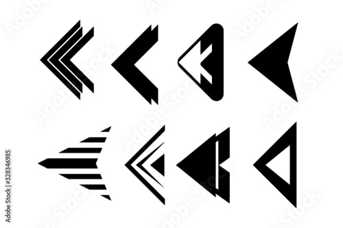 Free Download Set of black vector arrow.arrow vector illustration and colection.arrows vector icon - GFXLoad