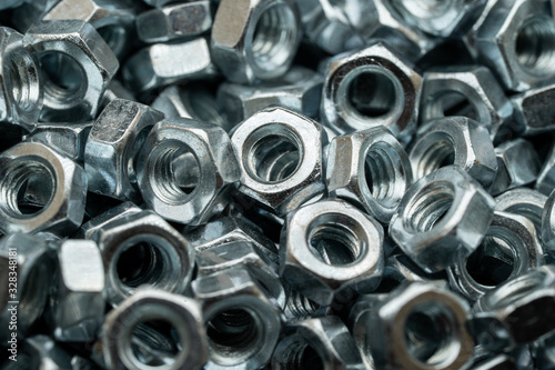 Steel nuts for bolt used in carpentry and handicrafts for industrial and household.