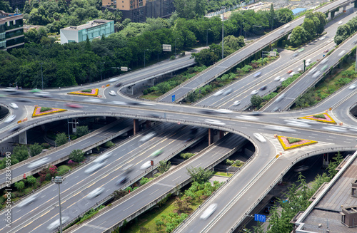 Chengdu highways and overpass roads in Sichuan 