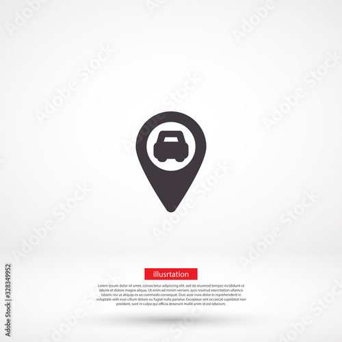Free Download Navigation vector icon , lorem ipsum Flat design - GFXLoad