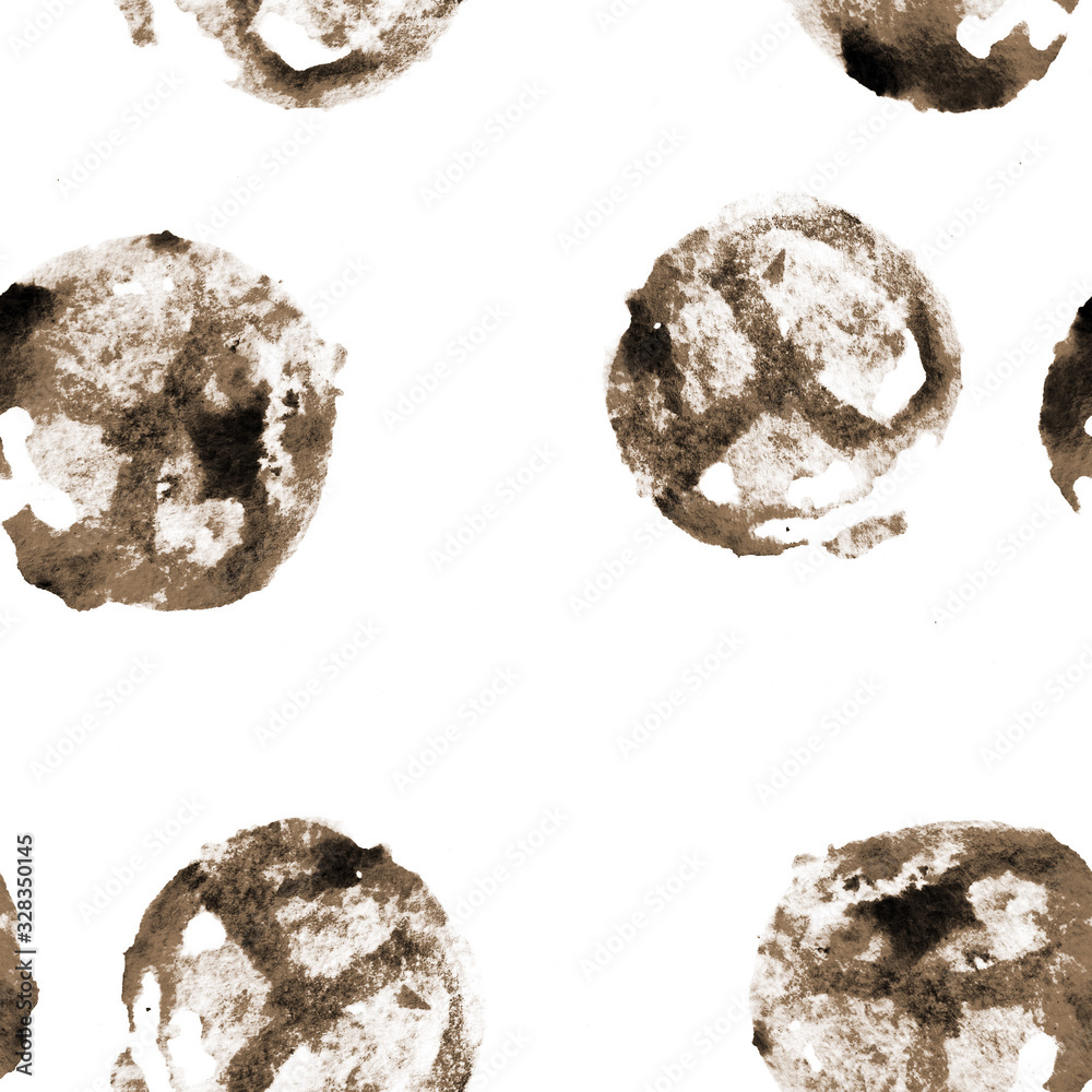 Seamless abstract texture using watercolors. Brown spots on white background. Concept: wallpaper, textiles, printed products. Seamless abstract texture using watercolors. Brown spots on white background. Concept: wallpaper, textiles, printed products.