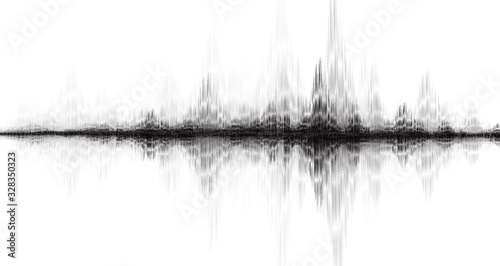 Modern Earthquake Wave Low and Hight richter scale on White paper background,audio wave diagram concept,design for education and science,Vector Illustration.