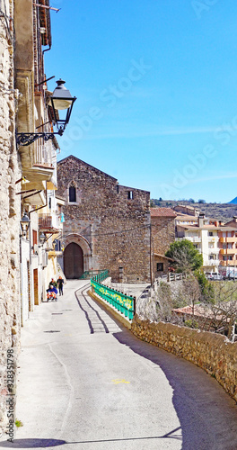 Panorámica de Bagá, Comarca del Bergada, Barcelona, Catalunya, España, Europa photo