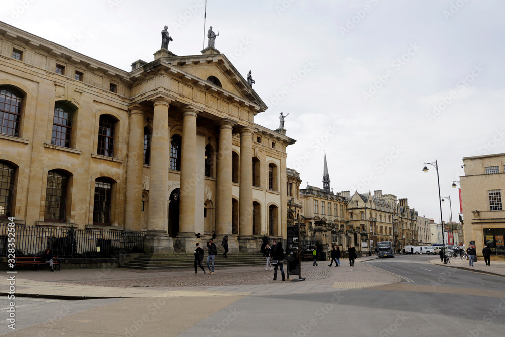 The Clarendon Building, University of Oxford. Broad Street, Oxford, England.