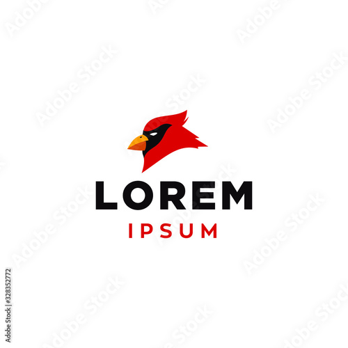 Cardinal Bird Logo Symbol vector icon Design Illustration