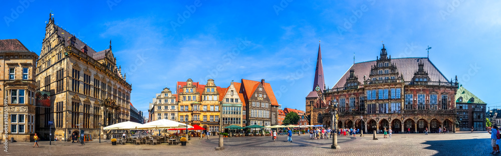 Rathaus und Marktplatz, Bremen, Deutschland 