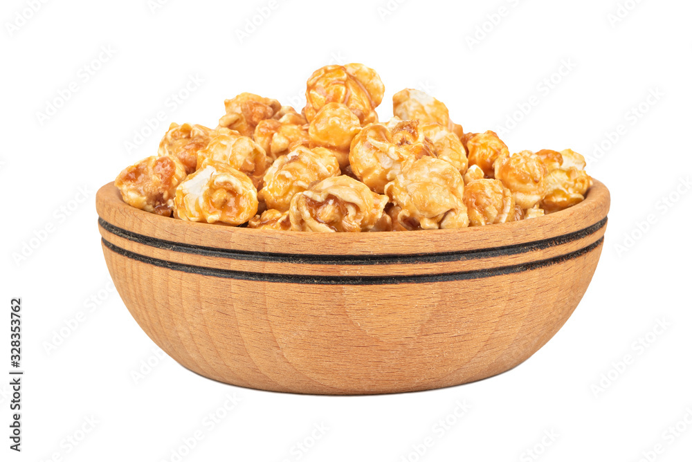 Caramel popcorn in bowl Caramel popcorn in bowl