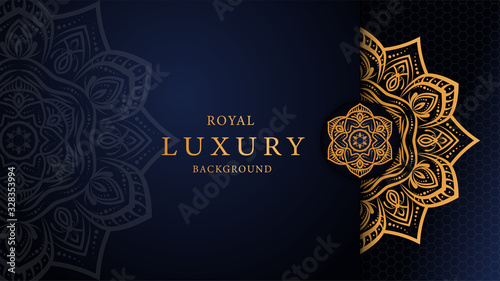 Luxury mandala arabesque ornamental background