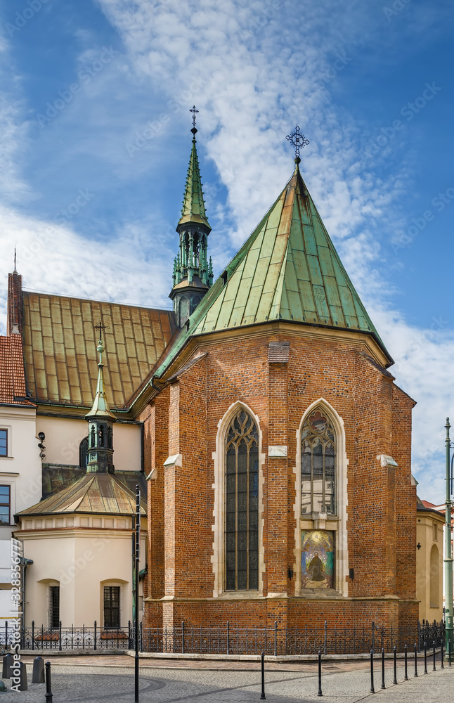 Obraz premium Church of St. Francis of Assisi, Krakow, Poland