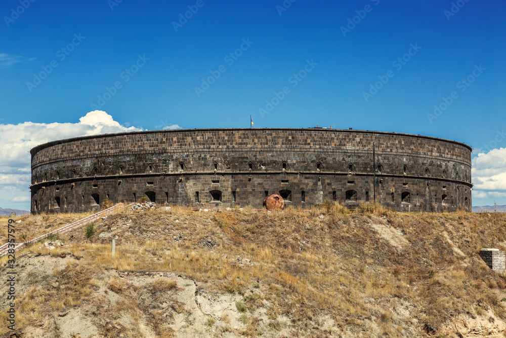 Black fortress or Sev-Berd in Gyumri. It was built in the middle of the XIX century after the end of the Russian-Turkish war of 1828-1829. Armenia