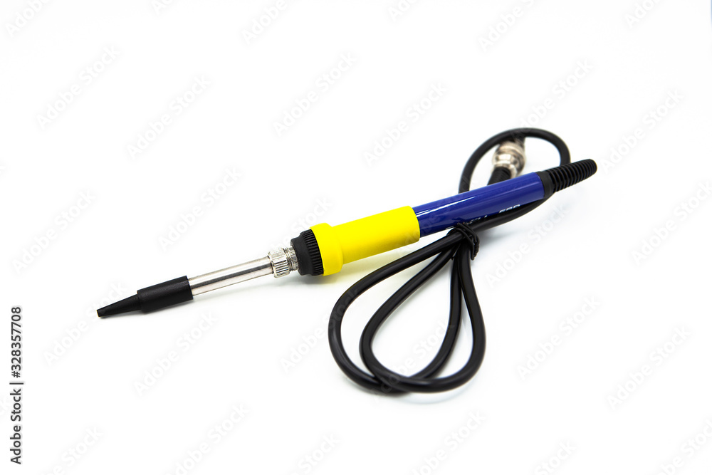 Soldering iron isolated on white background Soldering iron isolated on white background
