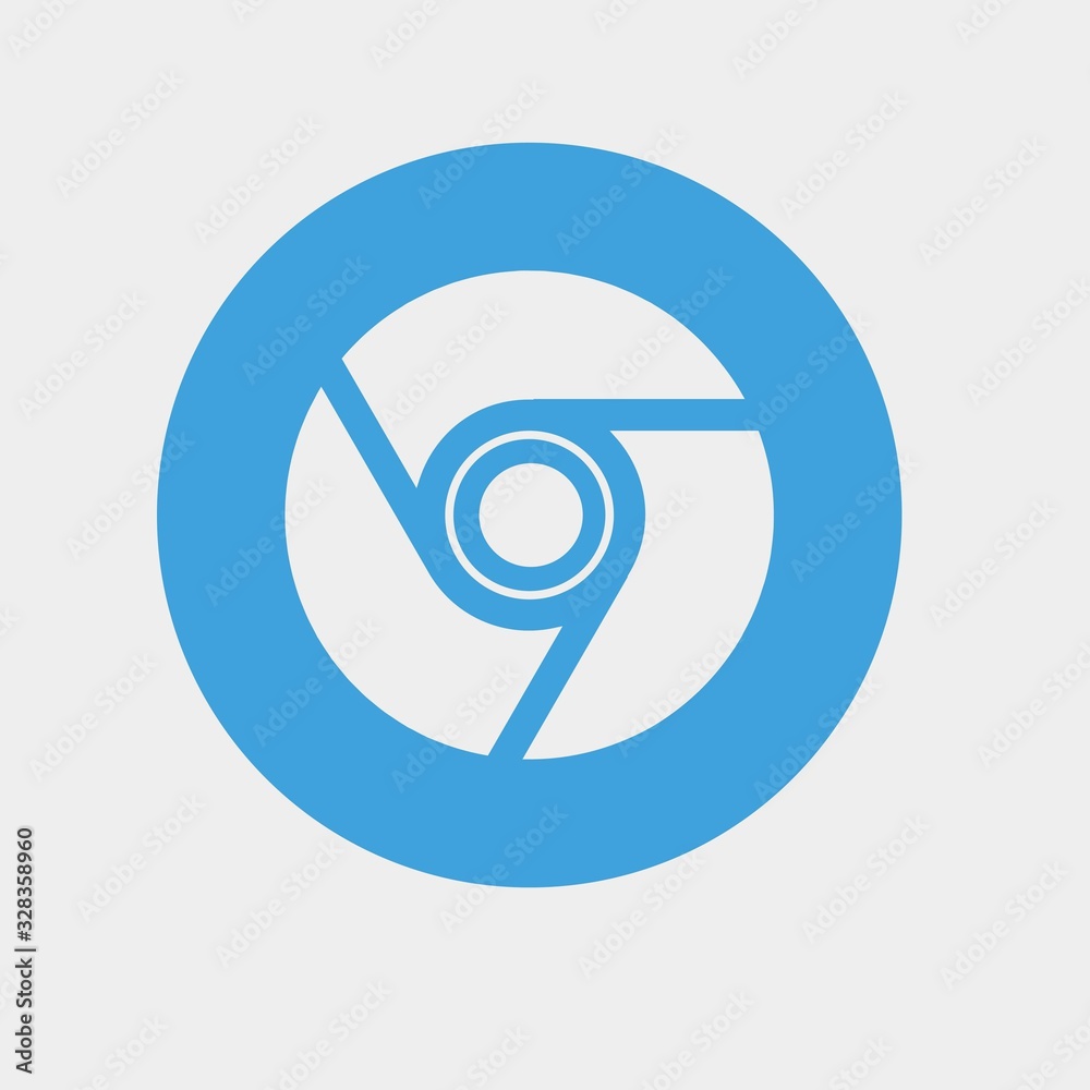 shutter lens icon blue background camera shutter lens icon blue background camera