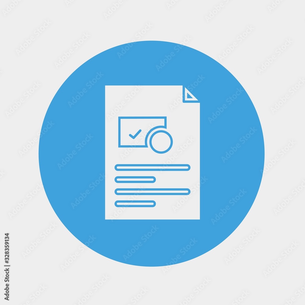 approved certificate document vector icon blue background approved certificate document vector icon blue background