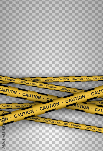 Caution, danger, warning, attention, police tapes, sign, line. Black and yellow line striped.