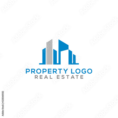 Property Logo and construction icon Vector design Template. Vector Illustrator Eps.10 - Vector