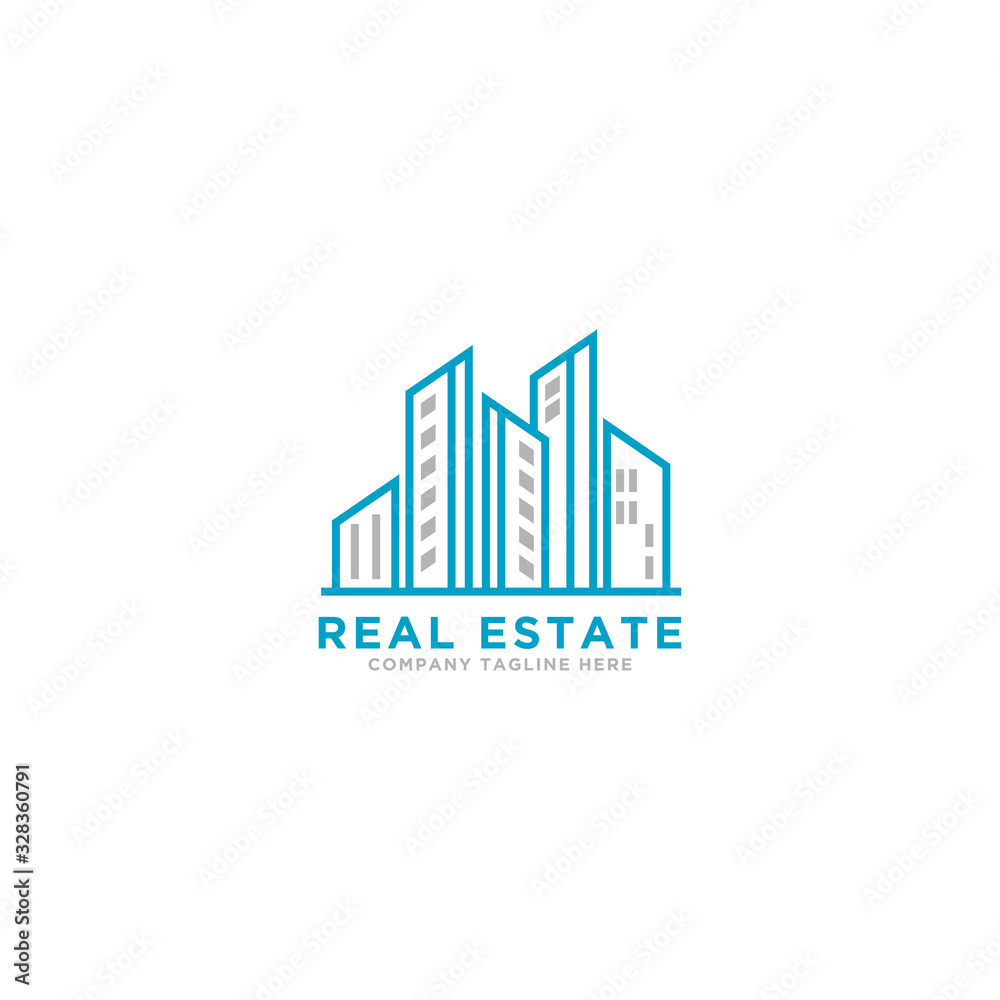 Property Logo and construction icon Vector design Template. Vector Illustrator Eps.10 - Vector