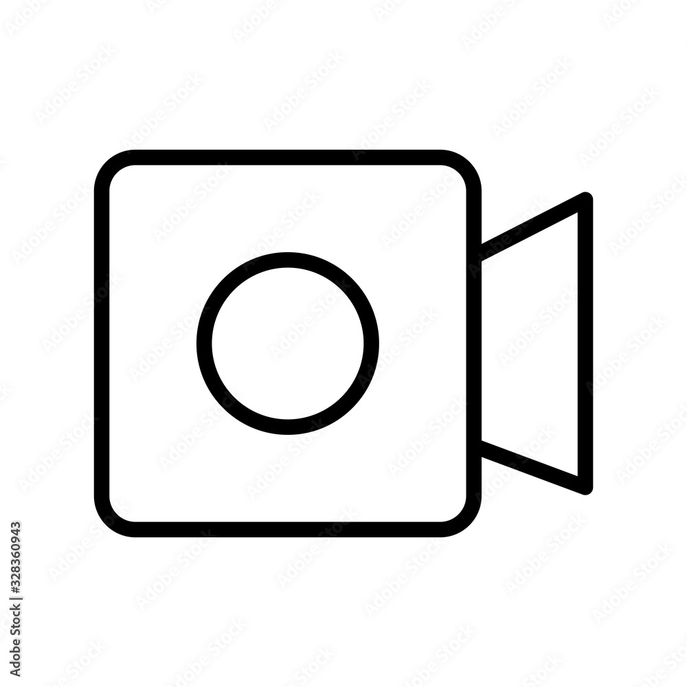 video camera icon vector template