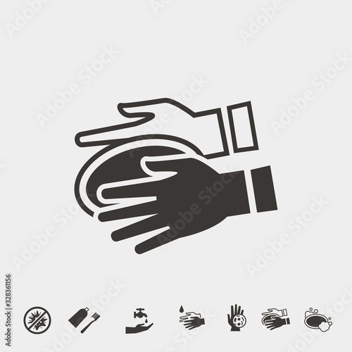 washing hands with soap vector icon hygiene with free bonus icons