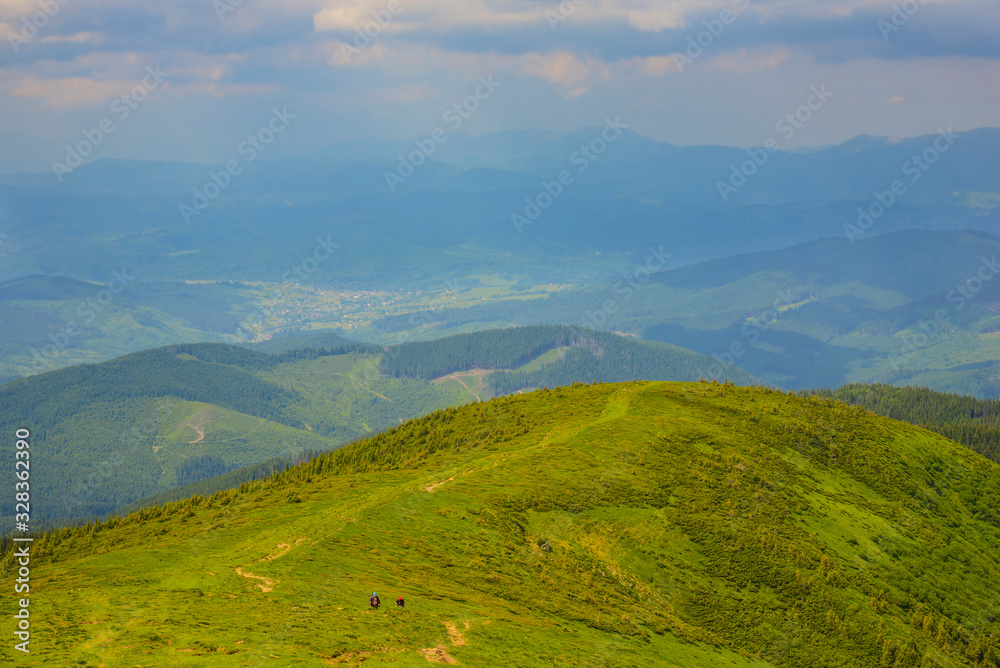 Fototapeta premium Carpathian mountains landscape