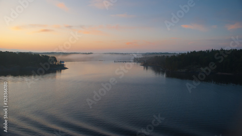 Islands of Scandinavia Sweden sunrise Baltic sea