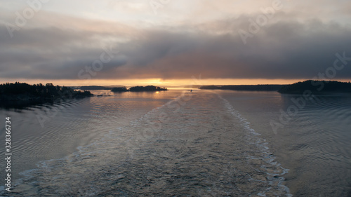 Wallpaper Mural Islands of Scandinavia Sweden sunrise Baltic sea Torontodigital.ca