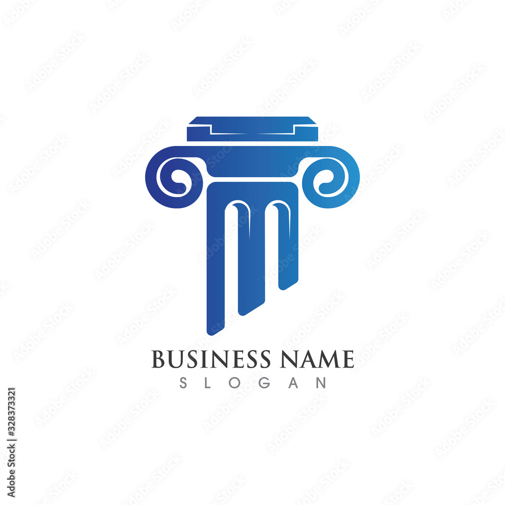 Column Logo or symbol creative Template illustration vector design ...