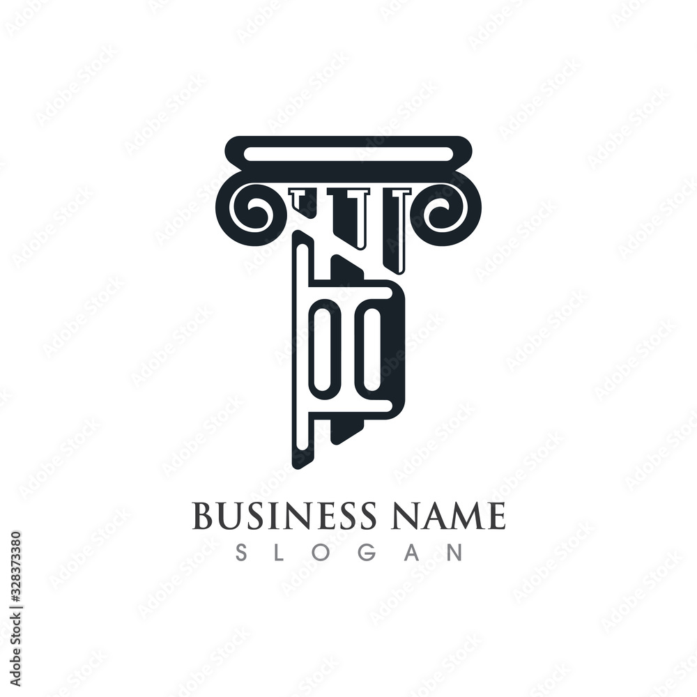 Column Logo or symbol creative Template illustration vector design Column Logo or symbol creative Template illustration vector design