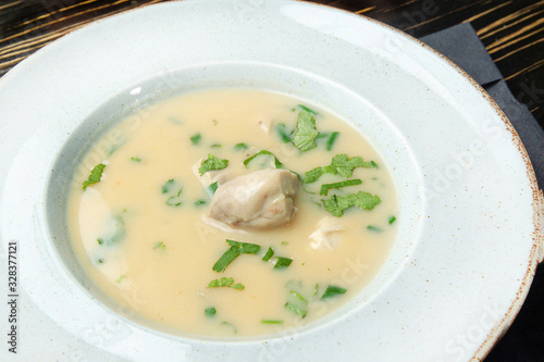   Chihirtma soup - in Georgian cuisine photo