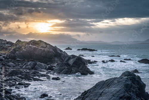 Sunrise on a Rocky Coast photo
