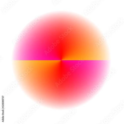 Abstract advertising dynamic, red, pink, orange, yellow, contemporary white background pattern