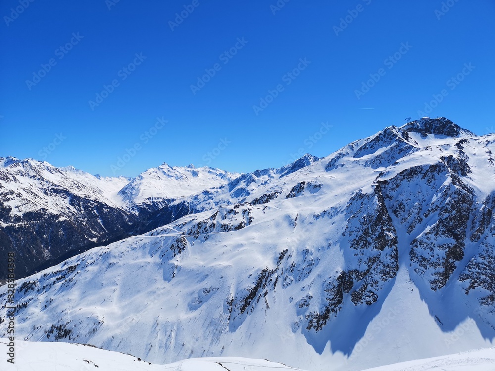 Oetztal alps in winter