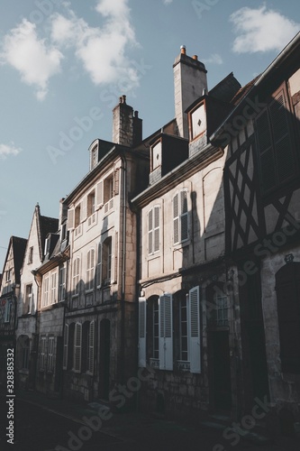 Beautiful street in Switzerland's village