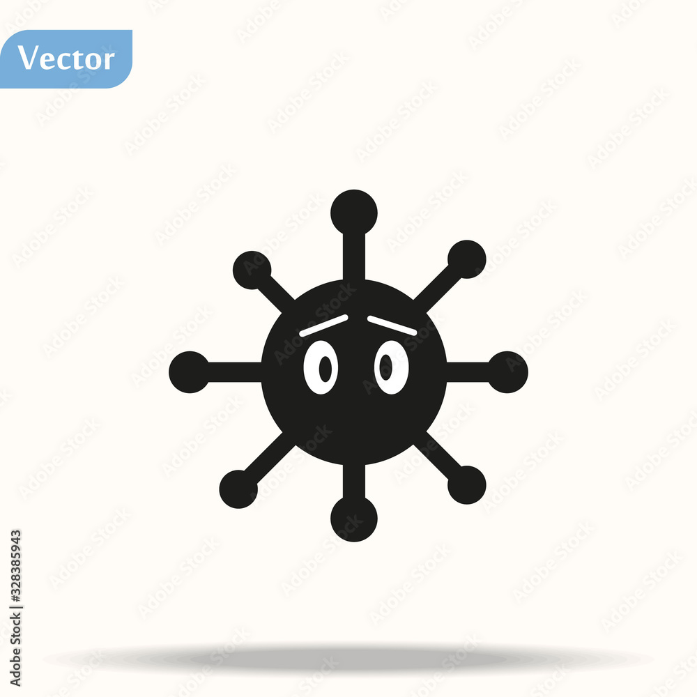 Coronavirus Bacteria Cell Icon, 2019-nCoV Novel Coronavirus Bacteria. No Infection and Stop Coronavirus Concepts. Dangerous Coronavirus Cell in China, Wuhan. Isolated Vector Icon eps10 Coronavirus Bacteria Cell Icon, 2019-nCoV Novel Coronavirus Bacteria. No Infection and Stop Coronavirus Concepts. Dangerous Coronavirus Cell in China, Wuhan. Isolated Vector Icon eps10