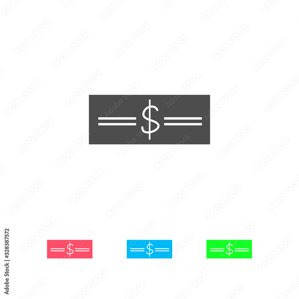 Money icon flat. Money icon flat.