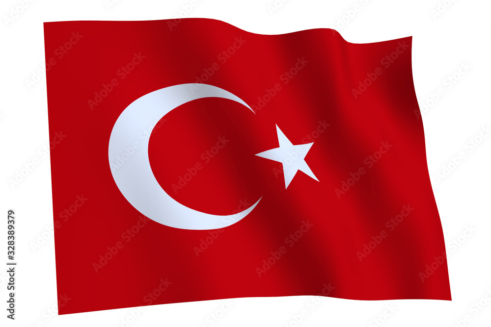 Turkey Flag waving Turkey Flag waving