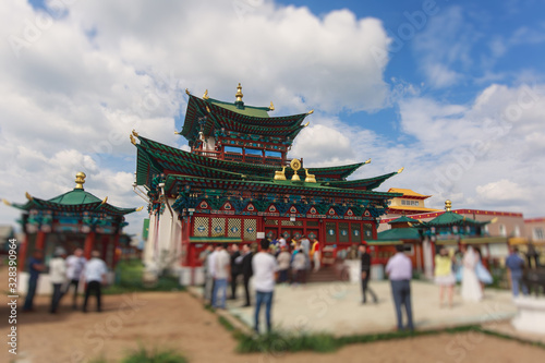 Famous Ivolginsky datsan, Ulan-Ude, Ulan Ude, buddhist monastery, Buryatia republic, Russia. photo