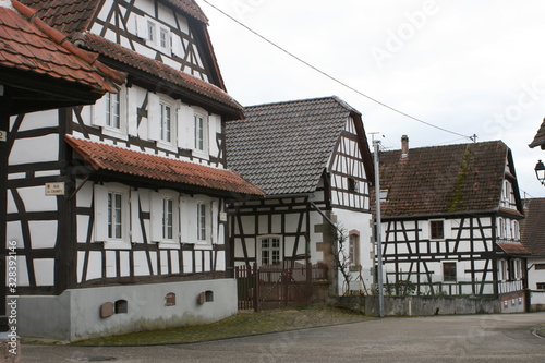 Fachwerkhaus in Hunspach. Elsass.