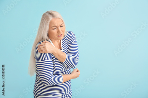 Senior woman suffering from...