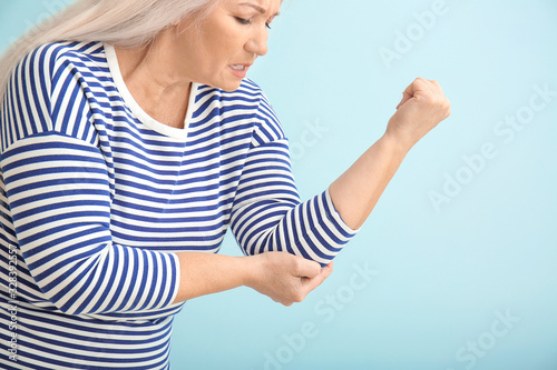 Senior woman suffering from...