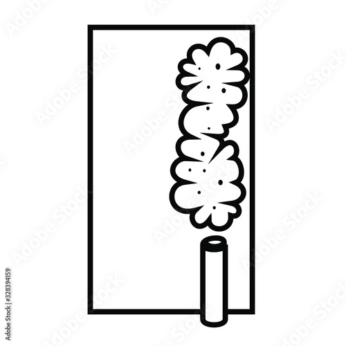 Vector illustration of rolling paper and processed pot ready to be rolled into a spliff joint